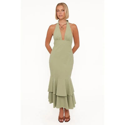 Petal and Pup Women's Robyn Halterneck Maxi Dress
