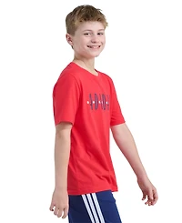 adidas Boys' 8-18 Soccer Short-Sleeve Crewneck T-Shirt