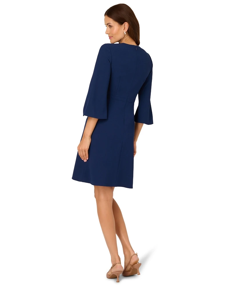Adrianna Papell Women's Keyhole Neck Mini Dress