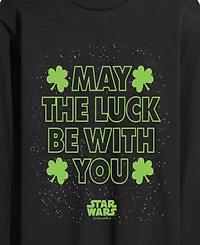 Airwaves Men's Star Wars May Luck Be With You Long-Sleeve Graphic T-Shirt