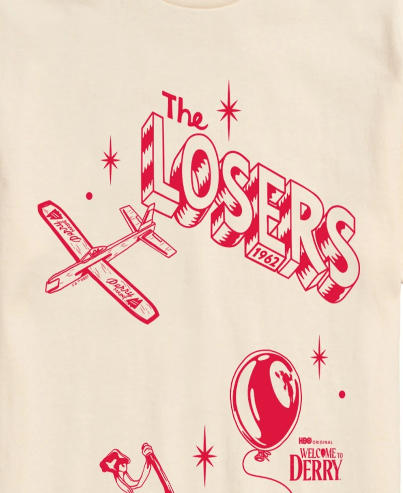 Airwaves Men's Welcome to Derry The Losers Short-Sleeve Graphic T-Shirt