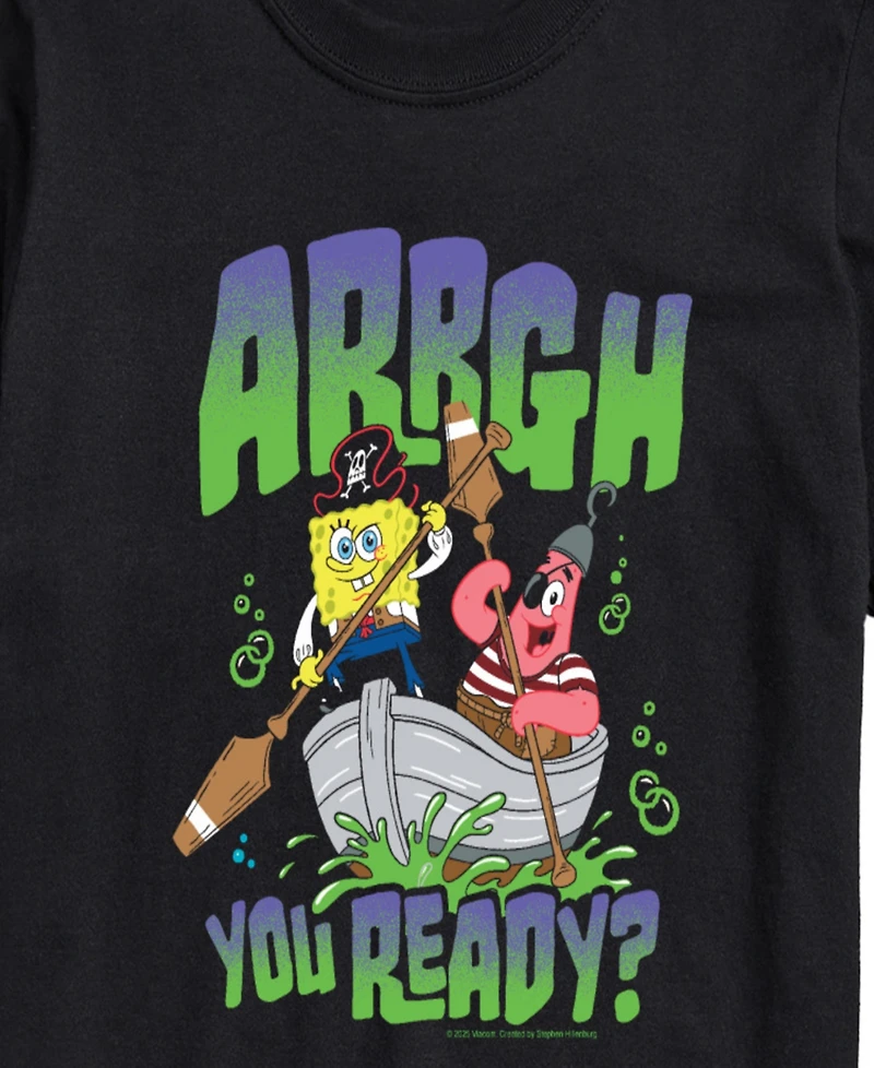 Airwaves Men's Search for Squarepants Arrgh You Ready Graphic T-Shirt