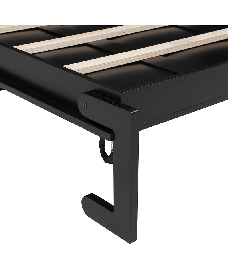 Streamdale Furniture Queen Size Murphy Bed with Storage Cabinets