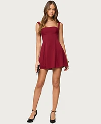 Edikted Women's Mazey Square Neck Mini Dress