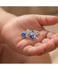 GigiGirl Sterling Silver Solitaire Stud Earrings