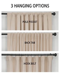 Half Price Drapes Neutral Ground Signature Extra Wide Velvet Blackout Curtain