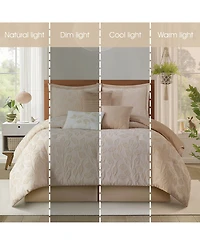 Stratford Park Kyrla Leaves 7-Pc. Comforter Set, California King