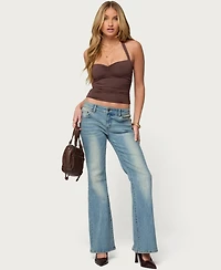 Edikted Women's Anael Ruched Halter Top