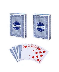 Gse Games & Sports Expert 2-deck canasta cards with point values and rule guide (55