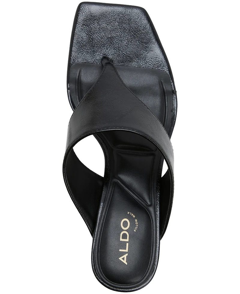 Aldo Women's Helen Block Heel Thong Sandals