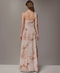 Donna Karan New York Women's One-Shoulder Ball Gown
