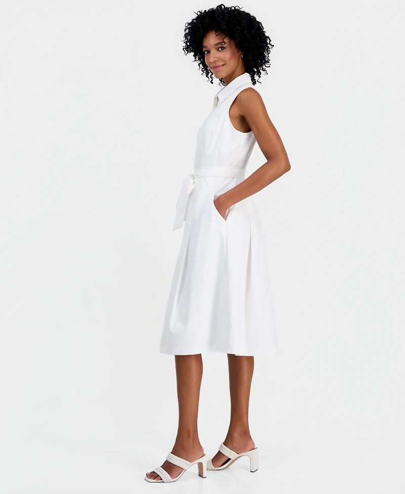 Robbie Bee Women's Zippered Sleeveless Dress