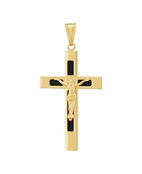 Grown With Love Cross Pendant Onyx (3 ct. t.w.) in 10k Yellow Gold