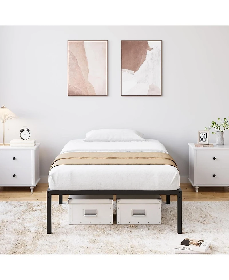 gaomon 16" Bed Frame, Heavy Duty Metal Platform Bed Frame