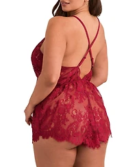 Adore Me Plus Jasmin Romper Lingerie