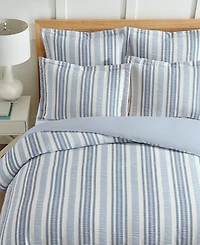 Levtex Home Seaside Stripes Textured 3-Pc. Comforter Set, King