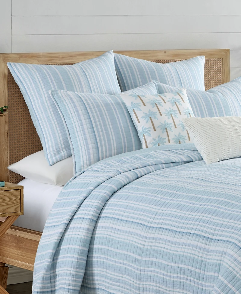 Levtex Home Boracay Stripe Muslin 2-Pc. Sham Set, European