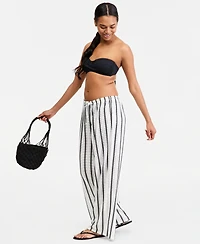 Dotti Women's Striped Swim Cover-Up Pants
