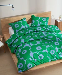 Marimekko Unikko Cotton 3-Pc. Duvet Cover Set, King