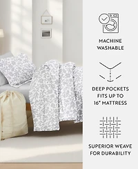 ienjoy Home Patterned Dorm 8-Piece Comforter Set, Twin Xl