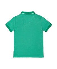 Hope and Henry Little Big Boys' Organic Short Sleeve Knit Pique Polo Shirt