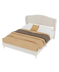 Streamdale Furniture Velvet Upholstered Bed - Full Size, Luxury & Comfort