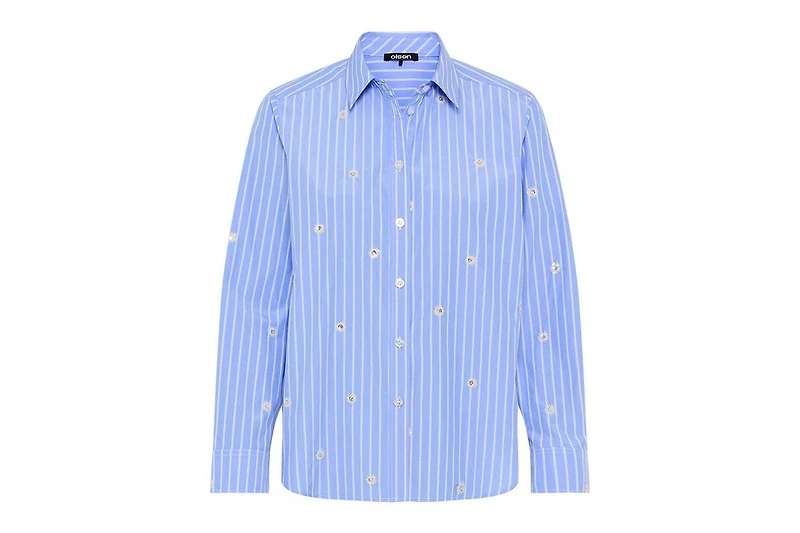 Olsen Women's Embellised Stripe Shirt