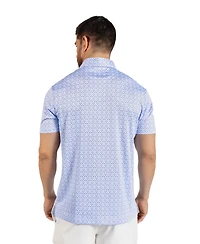 TailorByrd Men's Golf Clubs Printed Performance Polo