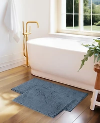 ienjoy Home Soft Absorbent Chenille 2-Pc. Bath Mat Set