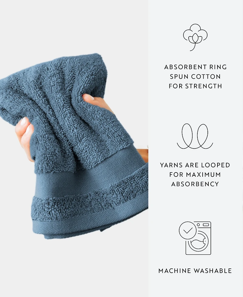 ienjoy Home 8-Pc. Cotton Hand Towel Set, 16" x 28"