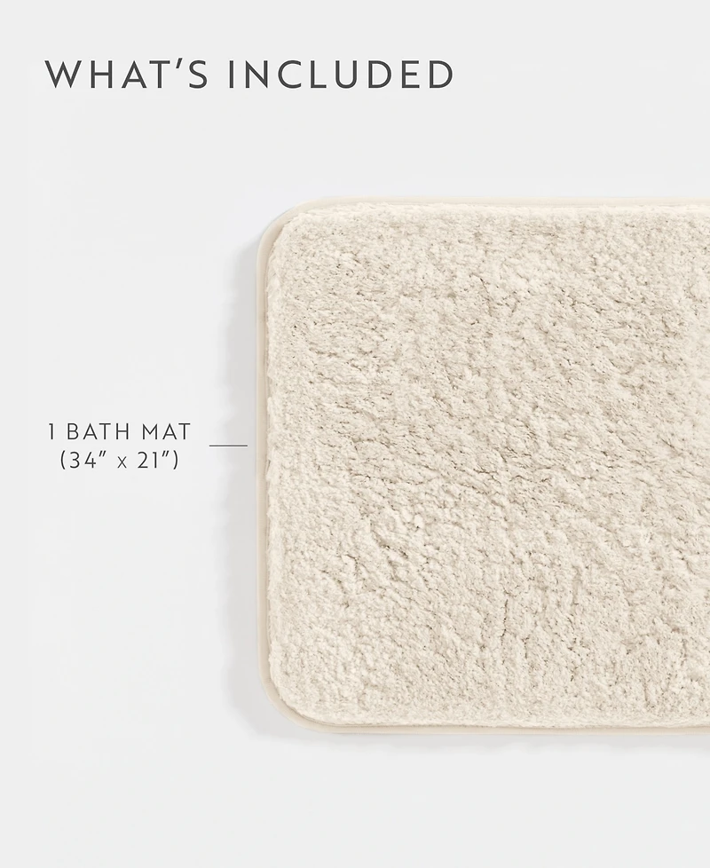 ienjoy Home Plush Absorbent Bath Mat, 34" x 21"