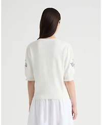 Nvlt Women's Eyelet Sweater