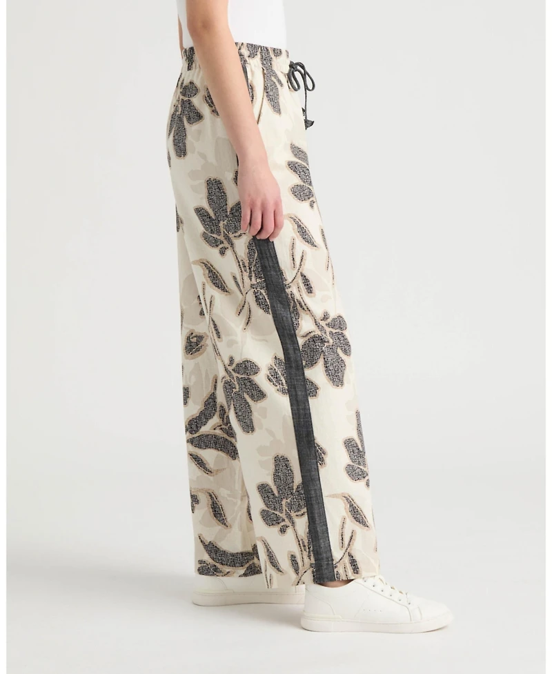 Nvlt Women's Wide Leg with Drawcord Pant