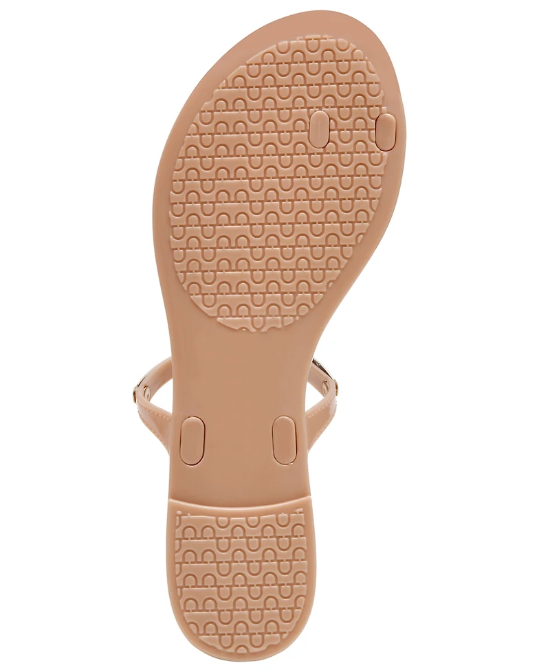 Dv Dolce Vita Women's Ivonna Embellished Toe Ring Jelly Flat Sandals