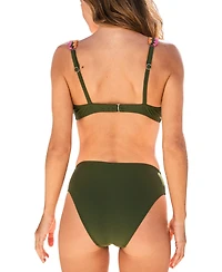 Cupshe Women's Sweetheart Neck Stitching Bikini Sets