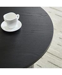 Streamdale Furniture Round Storage Coffee Table for Living Room Movie Nights & Snacks