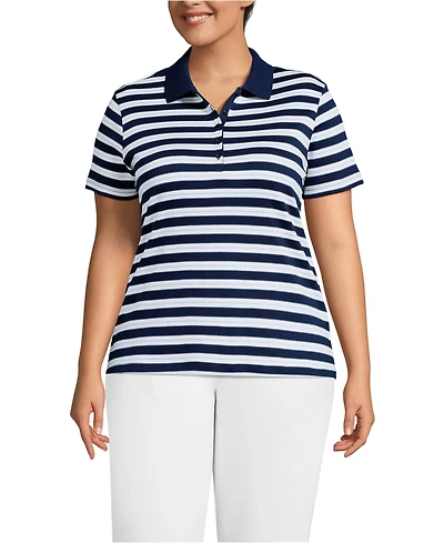 Lands' End Plus Supima Cotton Polo Shirt