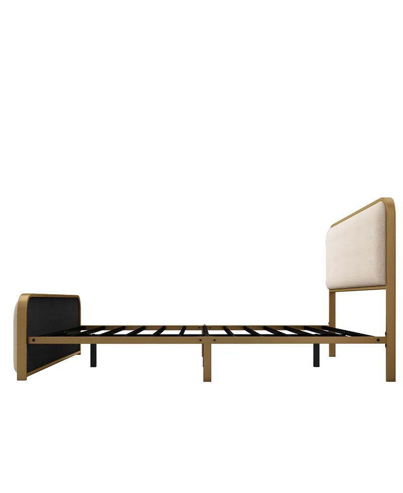 Streamdale Furniture Queen Upholstered Bed Frame with Storage Space