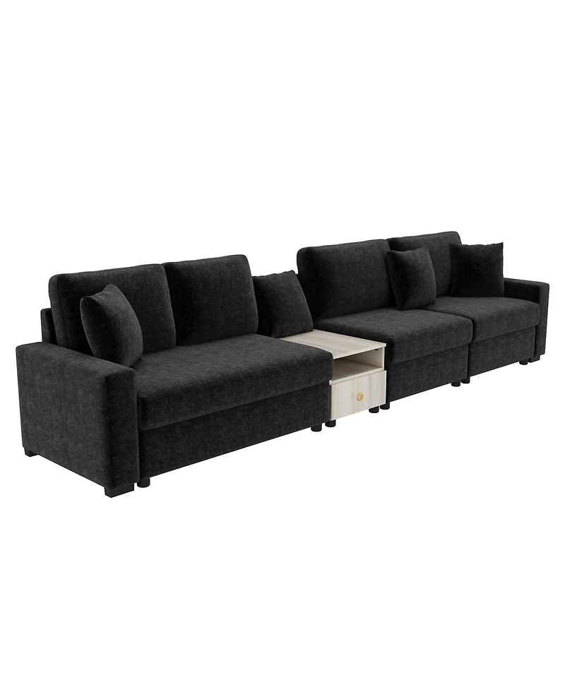 Streamdale Furniture 132 inches Modern Modular Sofa Couch with Storage