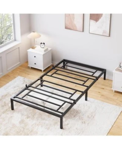 Gaomon 10 Inch Bed Frame No Box Spring Needed Heavy Duty Metal Platform Bed Frame Twin Size For Bedroom Easy Assembly Noise Free