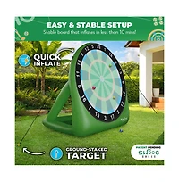 Swooc Xl Bull Chipper | Giant Golf Darts w/ 10+ Golf Games | Backyard Game w/ Air Pump | Yard Game for Adults | Outdoor Games