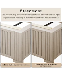 Streamdale Furniture Solid Wood Platform Bed Frame, No Box Spring Needed