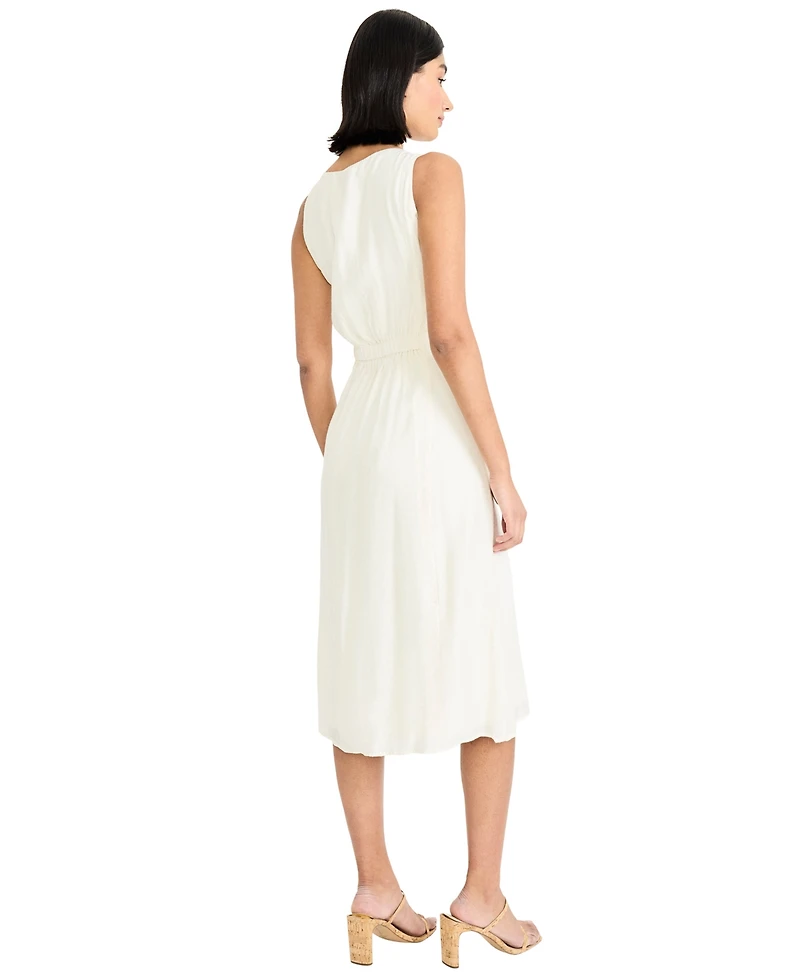 Maggy London Women's Sleeveless Flare Shirt Dress