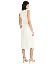 Maggy London Women's Sleeveless Flare Shirt Dress