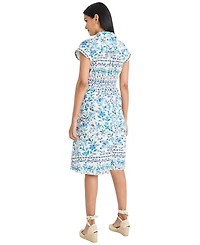 Maggy London Women's Collared Midi Dress