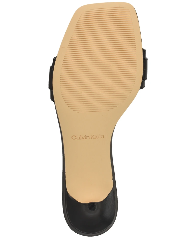Calvin Klein Women's Neveena Kitten Heel Sandals