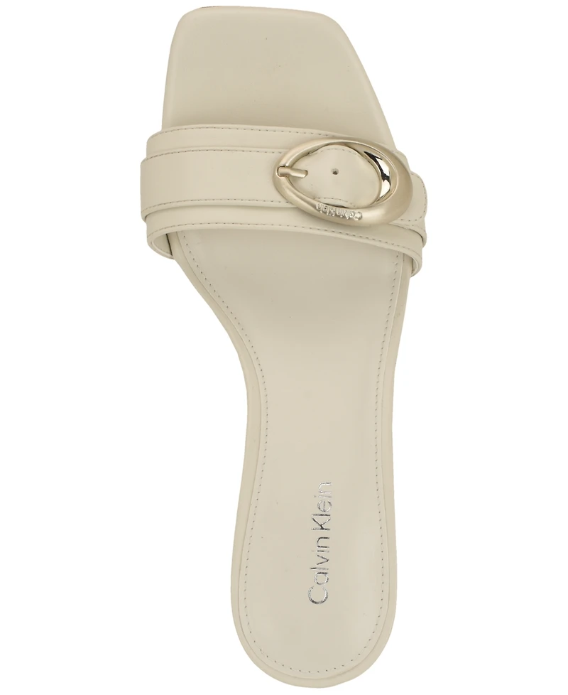 Calvin Klein Women's Neveena Kitten Heel Sandals