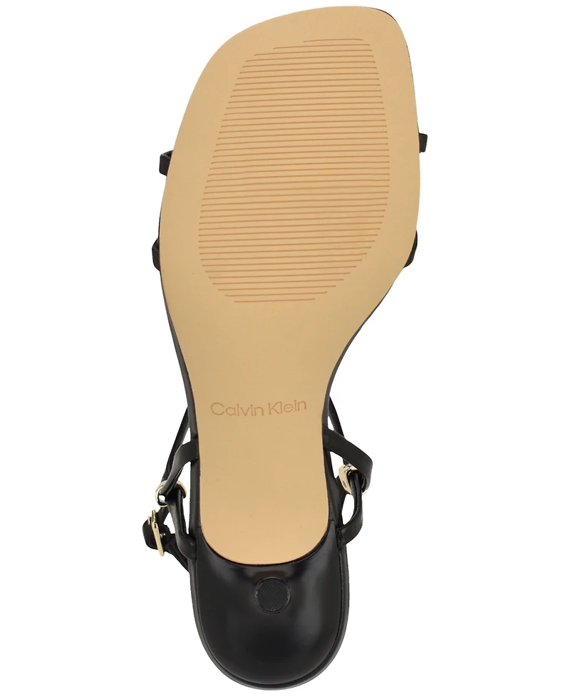 Calvin Klein Women's Rivine Kitten Heel Sandals