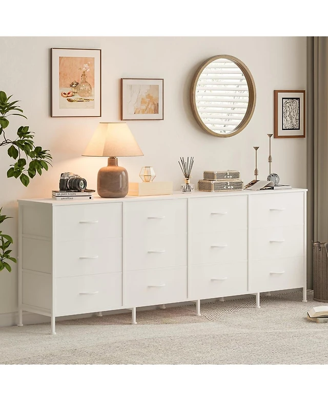 Gaomon 70 Inch Dresser for Bedroom, Tv Stand, Wide Chest of Drawer with  Storage, Charging Station | Hawthorn Mall