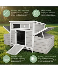 Mondawe 58" Fir Wood Outdoor Storage